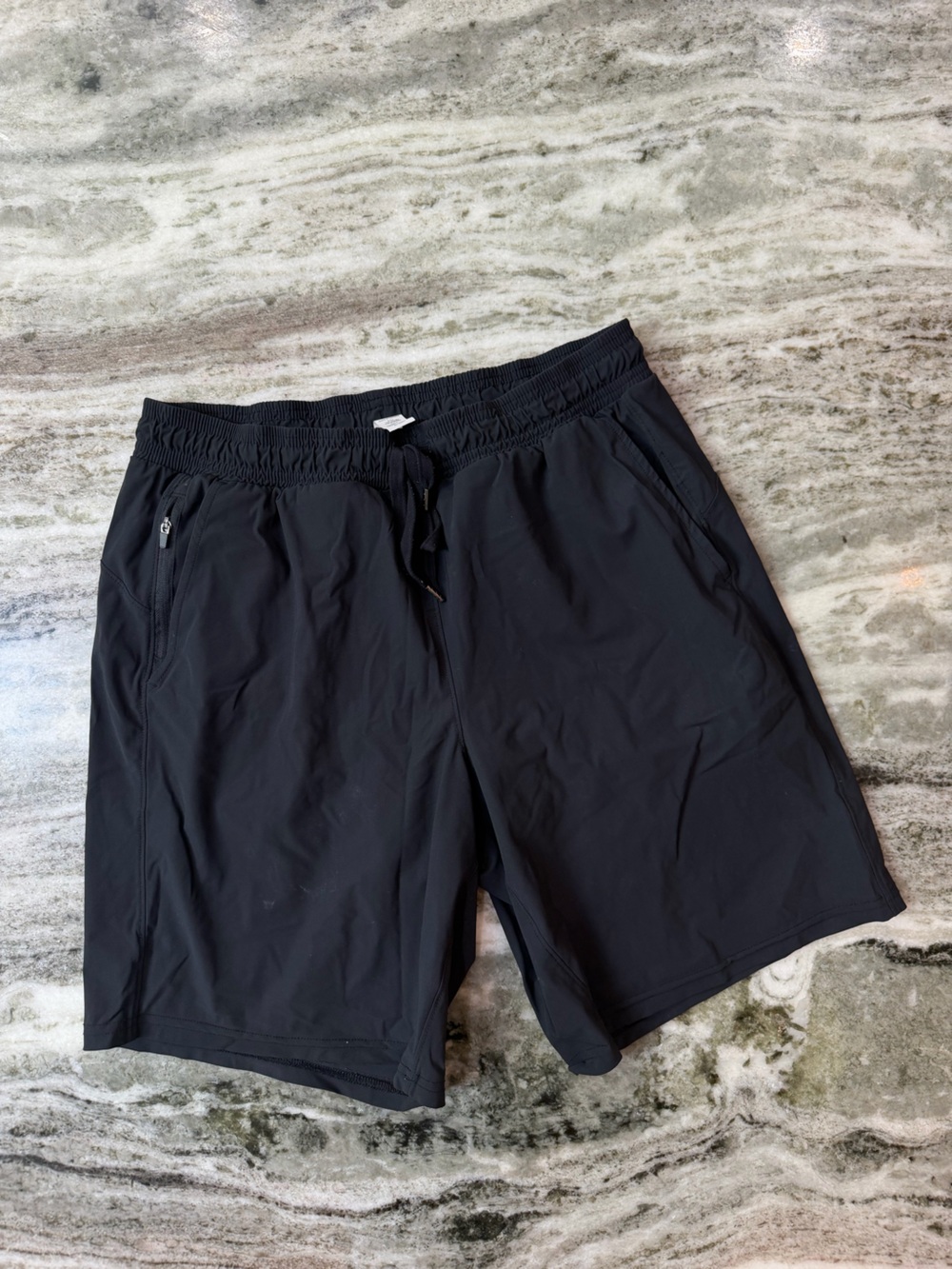 90 Degree By Reflex Black Athletic Drawstring Training Shorts
